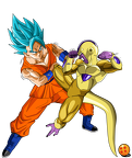 goku ssgss vs golden freezer by saodvd-d8yz21b