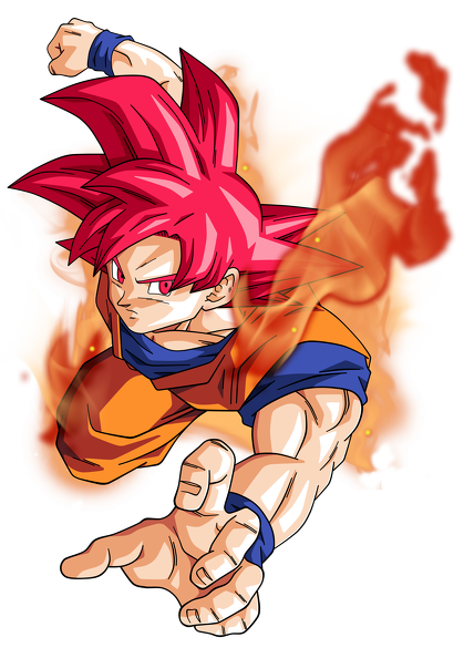 goku super saiyan god by bardocksonic-d7ppcr2