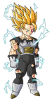 goten ssj2  in saiyan armor by hsvhrt