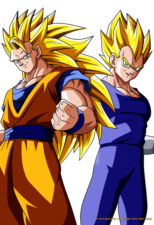 goku ssj3 and vegeta ssj2 render