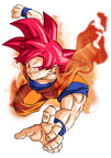 goku super saiyan god by bardocksonic-d7ppcr2