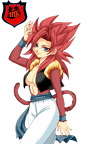 render by mkportos dbz SSJ4 female