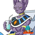 lord beerus w  cup  render  by anthonyjmo-d9dp3il