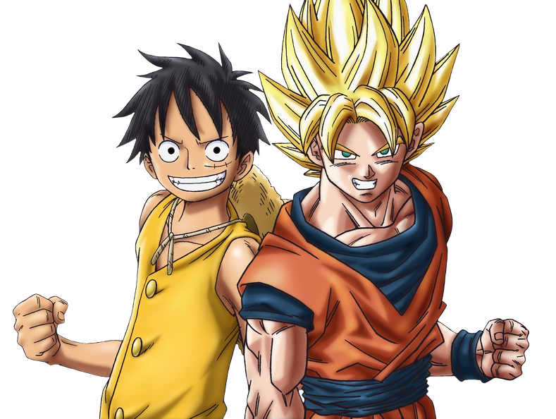 Dragon Ball z   One piece   Luffy   Sangoku   goku