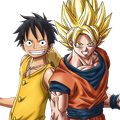 Dragon Ball z   One piece   Luffy   Sangoku   goku