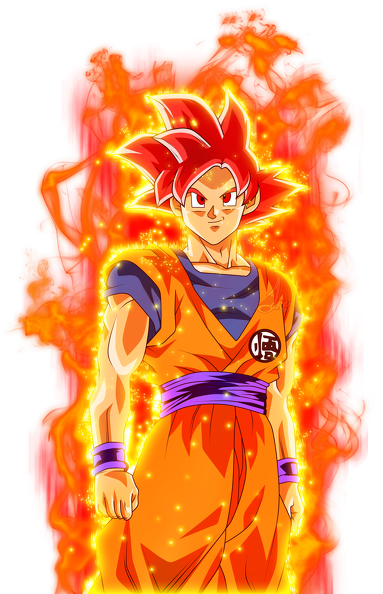 Render Goku Supe Saiyan God