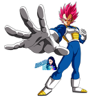 Render Vegeta Super Saiyan God