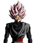 Render Black Goku Super Saiyan Rosé