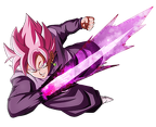 Render Black Goku Super Saiyan Rosé