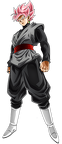 Render Black Goku Super Saiyan Rosé