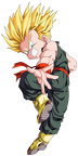 kid trunks ssj vector render extraction png 